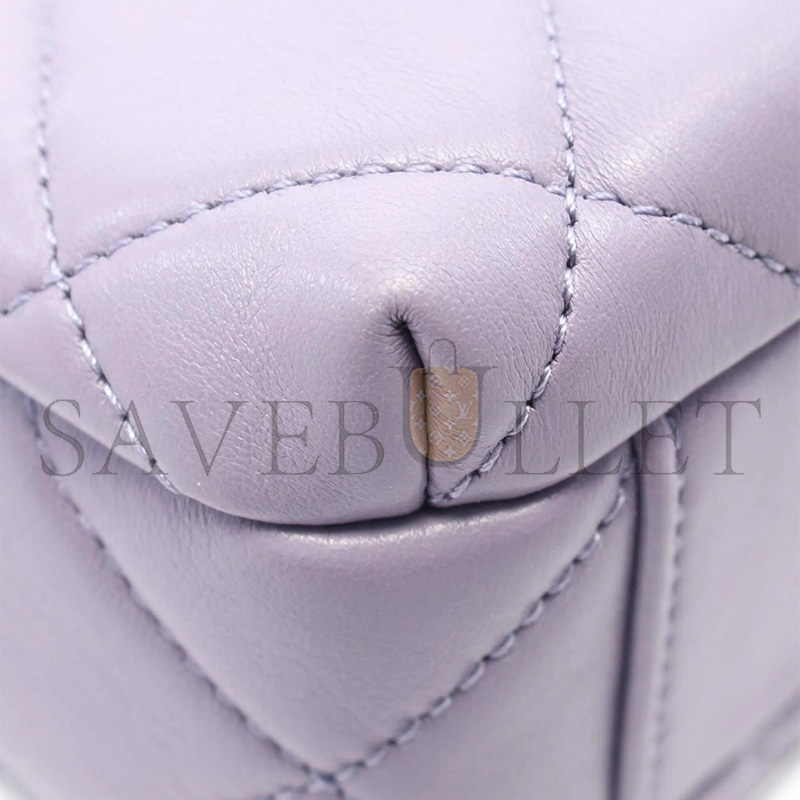 CHANEL DIAMOND FLAP SHOULDER BAG  (19*13*9cm)